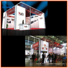 doppelstöckiger ausstellungsstand mit aluminiumextrusionsdisplays für modulare display booth aus shanghai